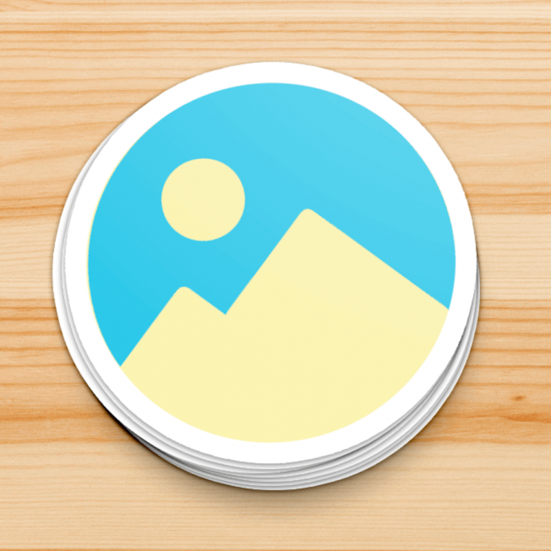 Round Custom Stickers Laminated Round Custom Stickers Die Cut